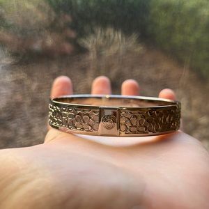 Silver Coach bracelet/cuff with original bag